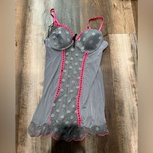 Grey & Pink lingerie